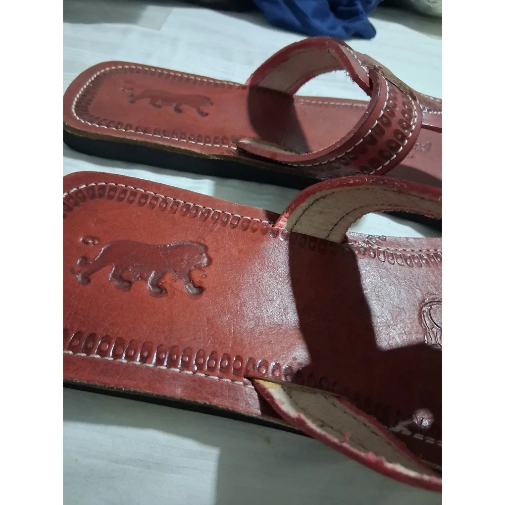Maasai Hand Crafted Leather Men's size 12 (46) African Summer Heat Beach Sandals